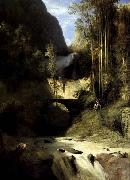 Karl Blechen Gorge at Amalfi oil painting picture wholesale